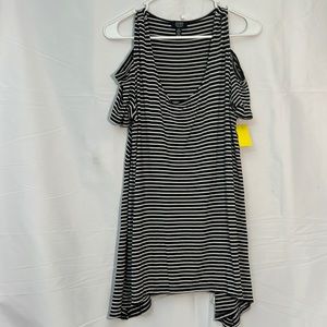 #2090 Jones, New York, blue and white striped dress size extra large NWOT